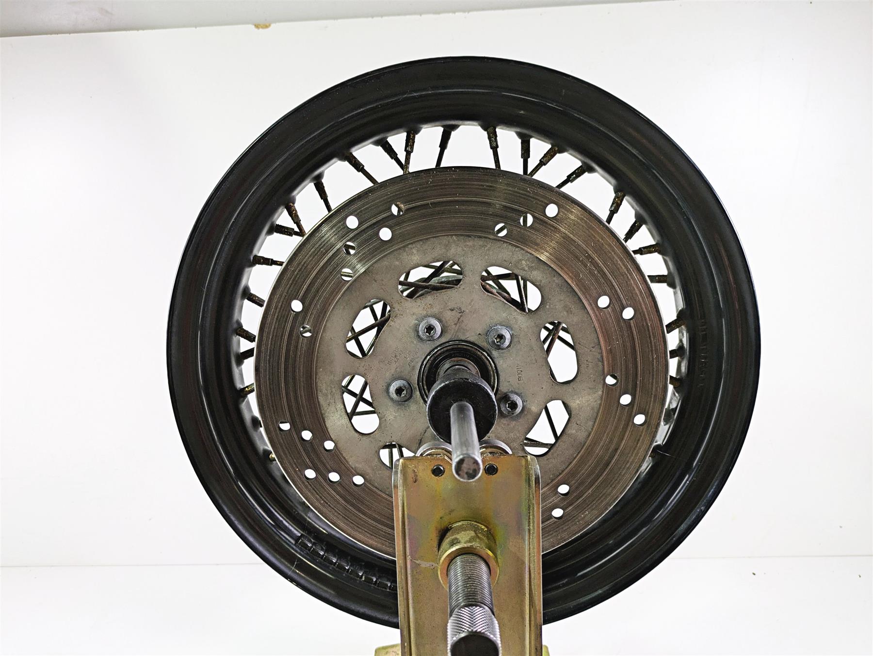 2008 Harley FLSTSB Cross Bones Straight 16x3 Front Wheel Spoke Rim 44937-08 {{ shop.shopifyCountryName }} - Mototech271