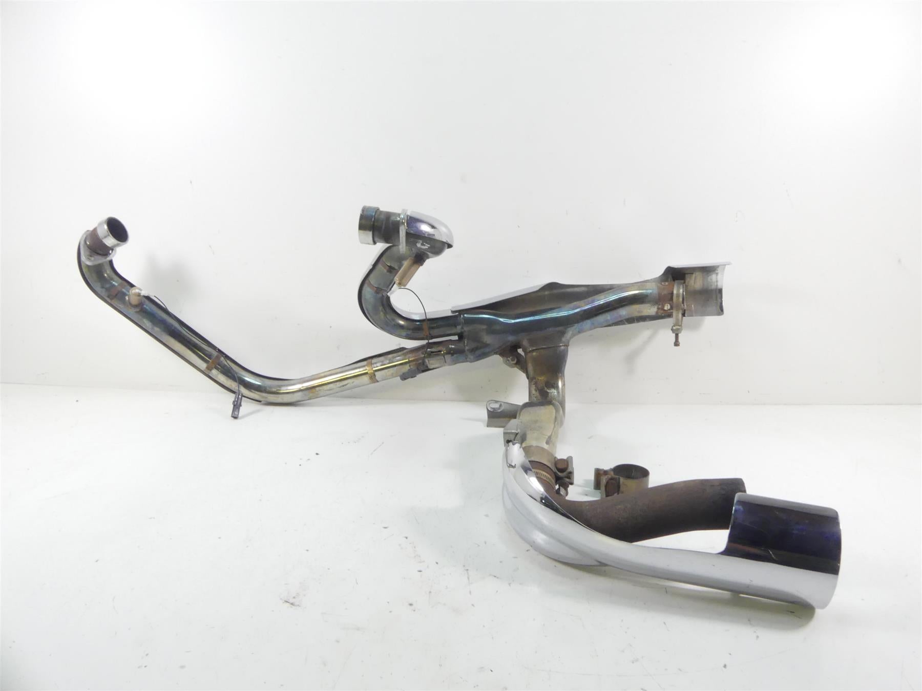 2011 Victory Vision Tour Oem Exhaust Header Manifold Pipe Chrome Set 1262072 {{ shop.shopifyCountryName }} - Mototech271