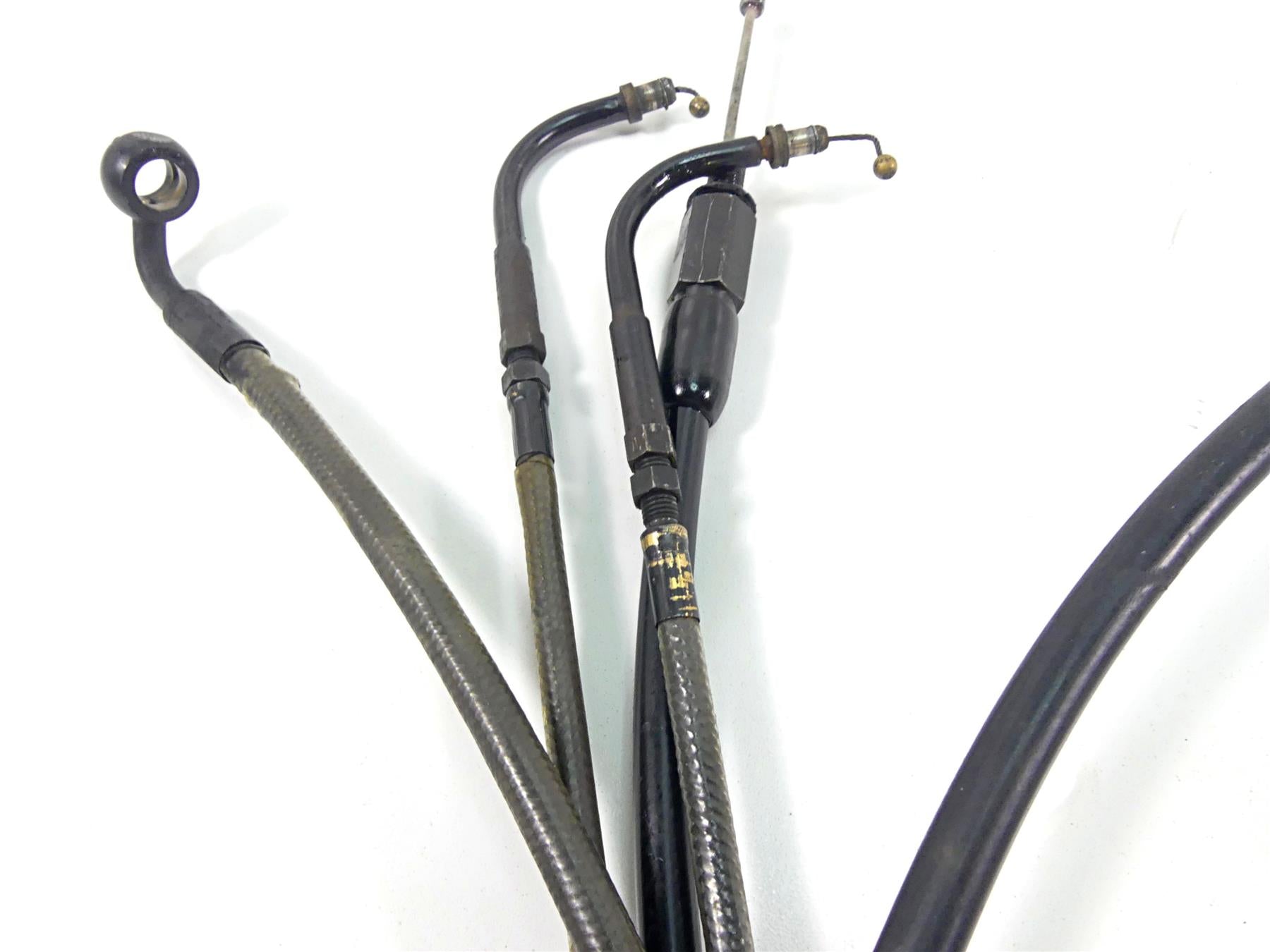 2011 Harley Softail FXS Blackline 12.5" Ape Hanger Throttle & Brake Line Set {{ shop.shopifyCountryName }} - Mototech271