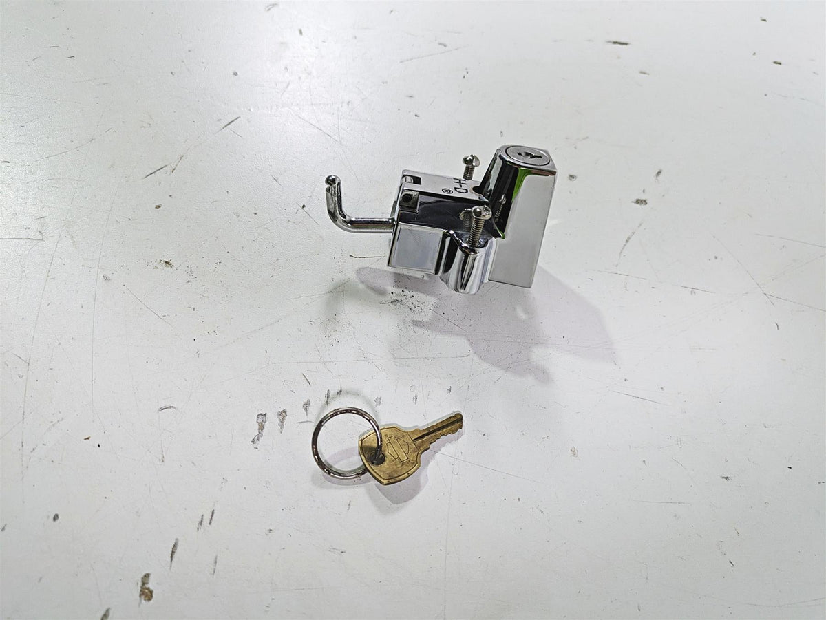 Harley Davidson Sportster Dyna Softail Touring Oem Chrome Helmet Lock 92800019 {{ shop.shopifyCountryName }} - Mototech271