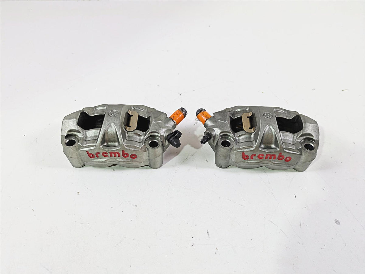 2016 Ducati Monster 1200 S Front Brake Calipers Brembo Monoblock 100mm 61041512A {{ shop.shopifyCountryName }} - Mototech271