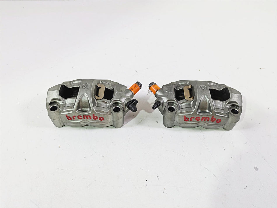 2016 Ducati Monster 1200 S Front Brake Calipers Brembo Monoblock 100mm 61041512A {{ shop.shopifyCountryName }} - Mototech271