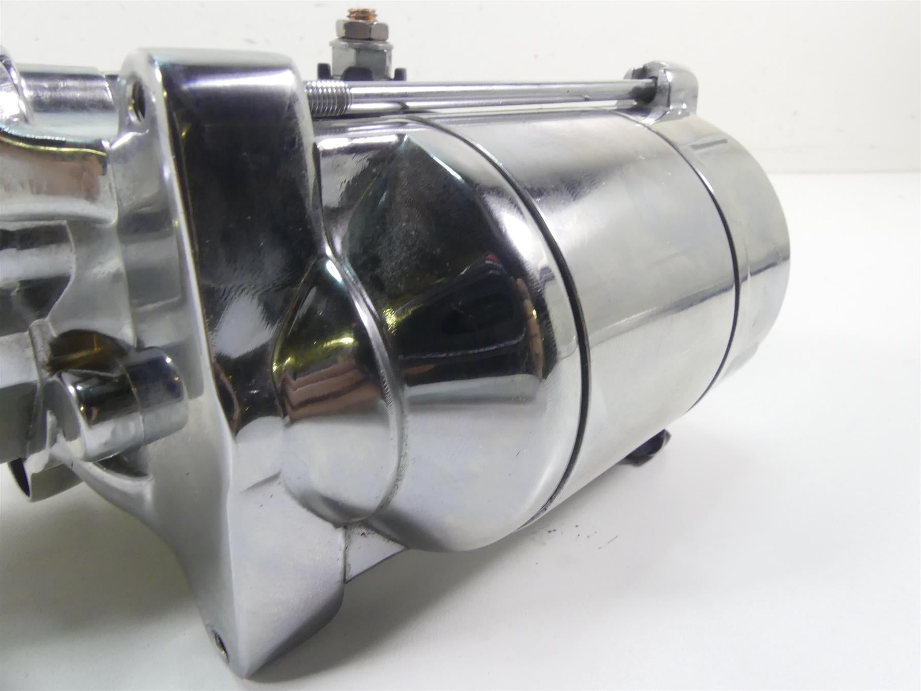 2008 Harley Softail FLSTSB Cross Bones Chrome Engine Starter Motor 31618-06A {{ shop.shopifyCountryName }} - Mototech271