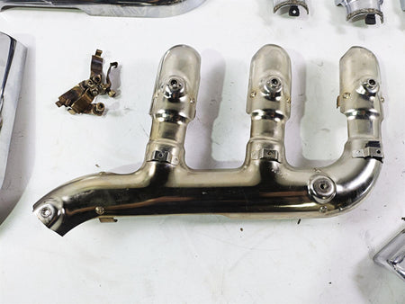 2006 Triumph Rocket 3 Exhaust Chrome Heat Shield Cover Set T2208512 {{ shop.shopifyCountryName }} - Mototech271