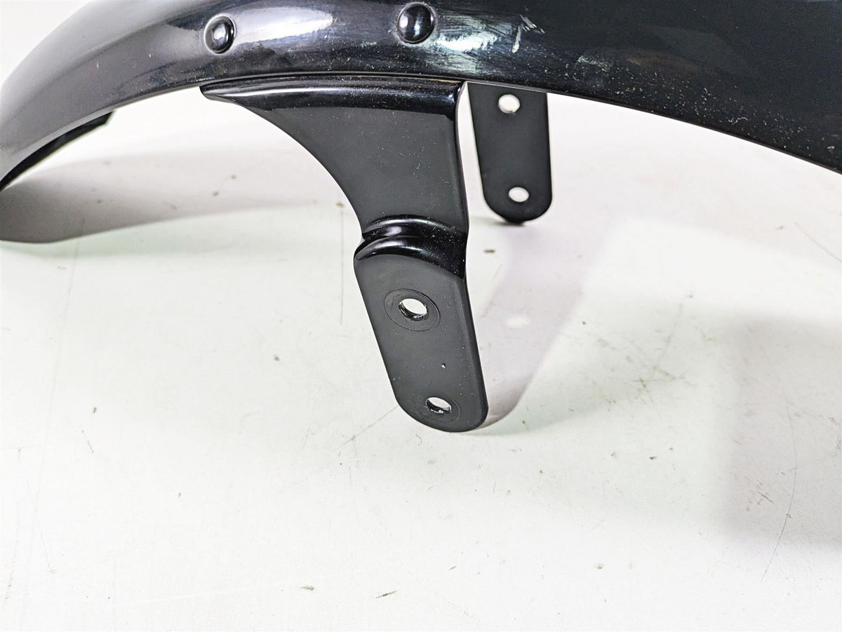2009 Harley FXCWC Softail Rocker Straight Front Fender Vivid Black 60158-08 {{ shop.shopifyCountryName }} - Mototech271
