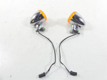 Load image into Gallery viewer, 2009 Harley FXDF Dyna Fat Bob Rear Chrome Blinker Turn Signal Set 68977-00 | Mototech271
