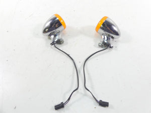 2009 Harley FXDF Dyna Fat Bob Rear Chrome Blinker Turn Signal Set 68977-00 | Mototech271