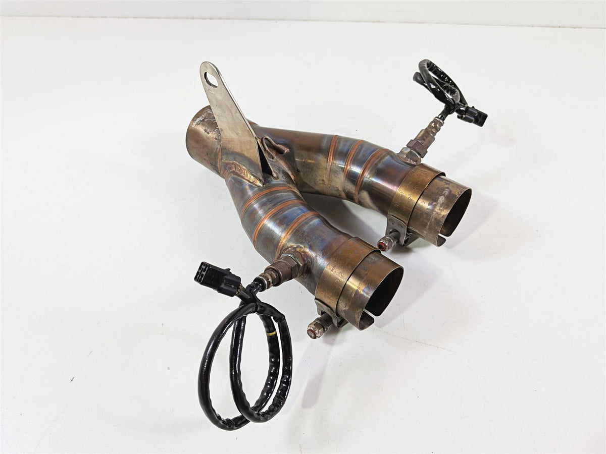 2024 Yamaha YZF R1 RN65 Aftermarket 2-1 Exhaust Header Mid Pipe + O2 Sensors {{ shop.shopifyCountryName }} - Mototech271