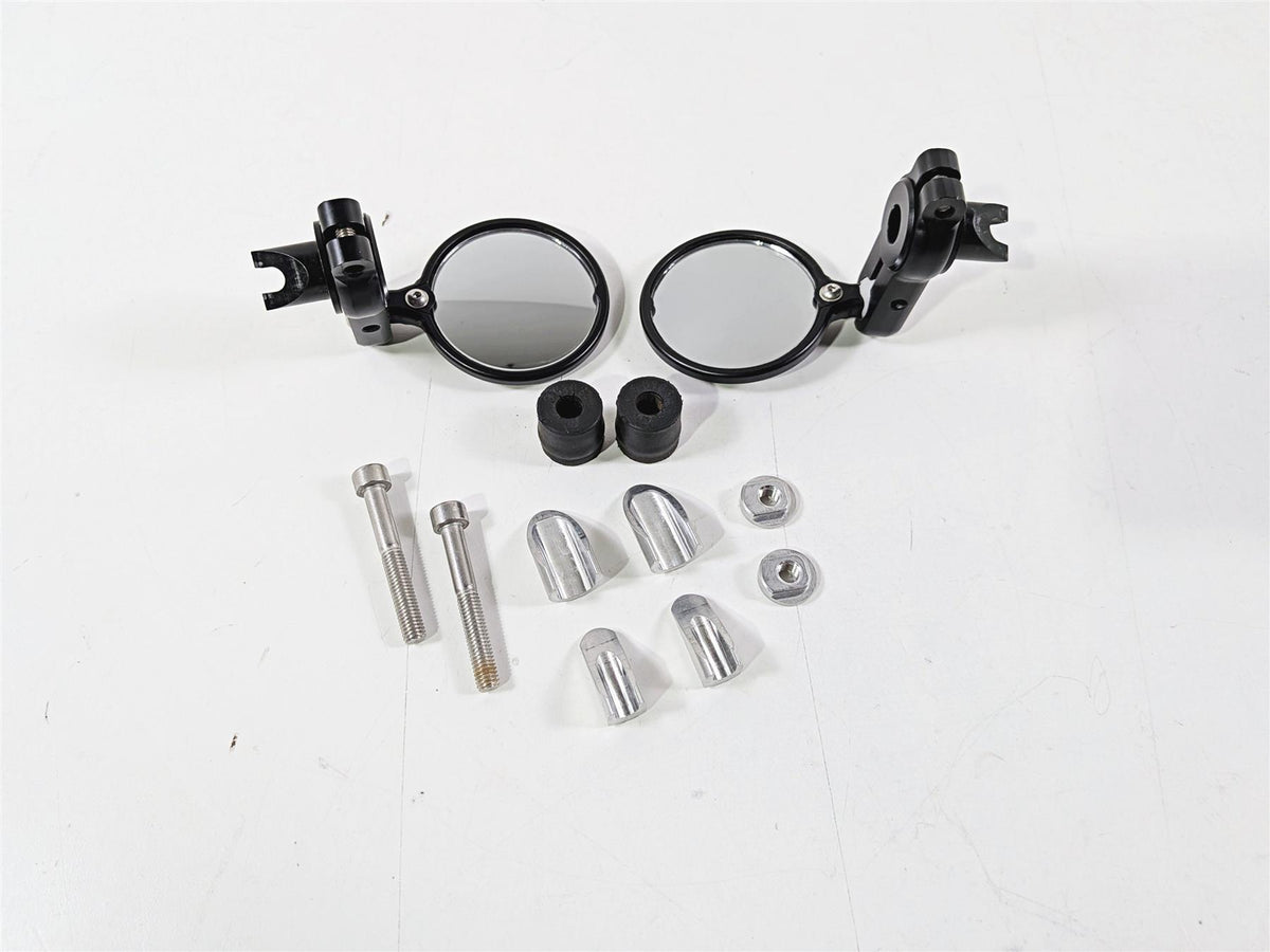 2016 Mv Agusta F3 800 RR Black CRG Bar End Round Rear View Mirror Set-Mototech271