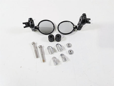 2016 Mv Agusta F3 800 RR Black CRG Bar End Round Rear View Mirror Set-Mototech271