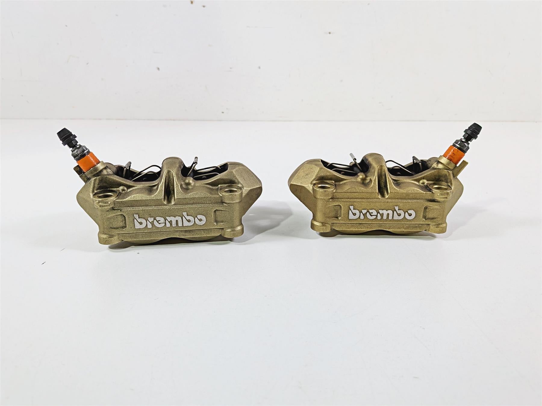 2014 BMW S1000RR K46 Gold Brembo Front Brake Caliper Set 100mm 34117714783 {{ shop.shopifyCountryName }} - Mototech271