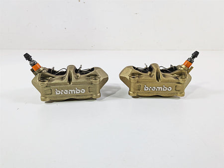 2014 BMW S1000RR K46 Gold Brembo Front Brake Caliper Set 100mm 34117714783 {{ shop.shopifyCountryName }} - Mototech271