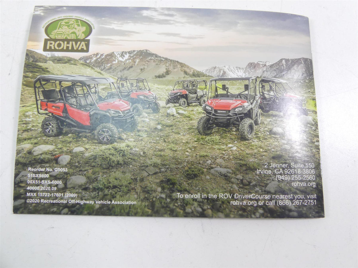 2021 Honda Talon SXS1000 S2X 1000R Owners Manual Book Set 00X31-HL6-6200 {{ shop.shopifyCountryName }} - Mototech271
