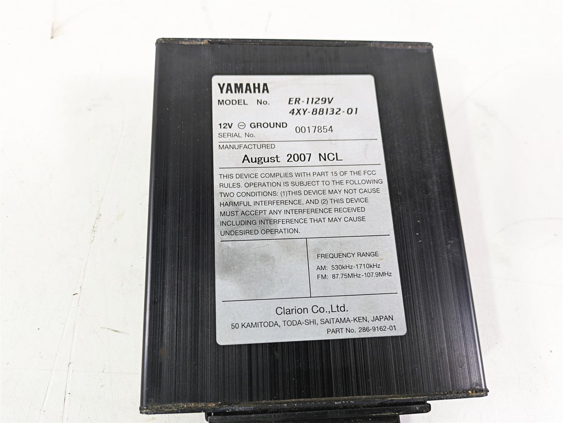 2008 Yamaha XVZ1300 Royal Star Amp Amplifier Module 4XY-88132-01 {{ shop.shopifyCountryName }} - Mototech271