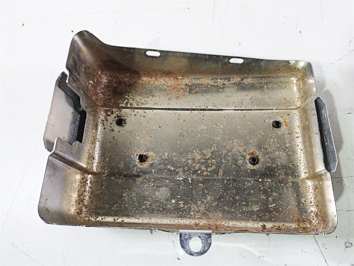 2007 Harley FXDWG Dyna Wide Glide Right Battery Tray & Chrome Cover 66375-06 {{ shop.shopifyCountryName }} - Mototech271