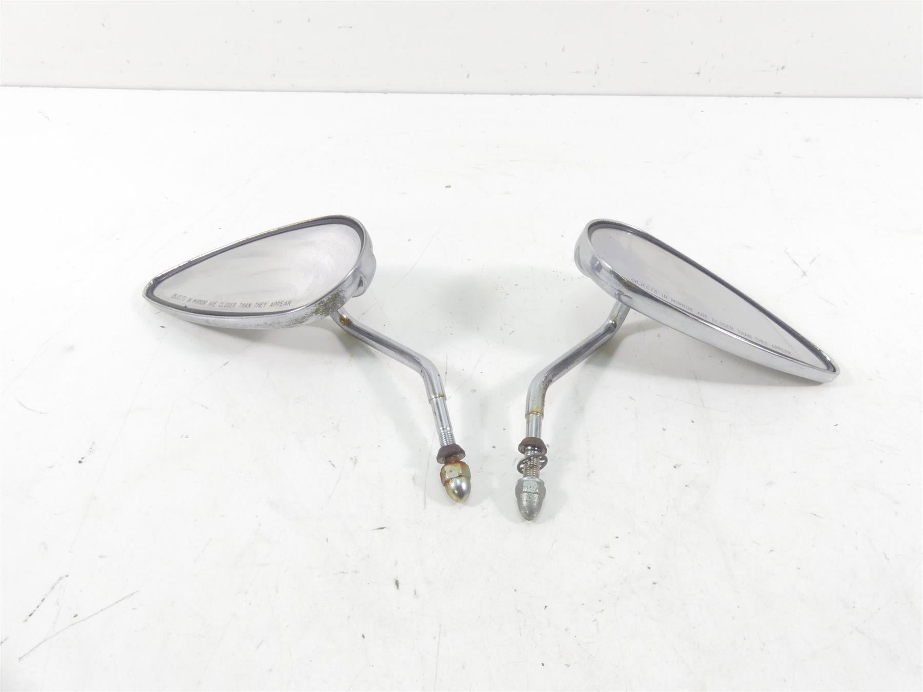 2002 Harley Softail FXSTDI Deuce Rear View Mirror Teardrop Set 91968-98