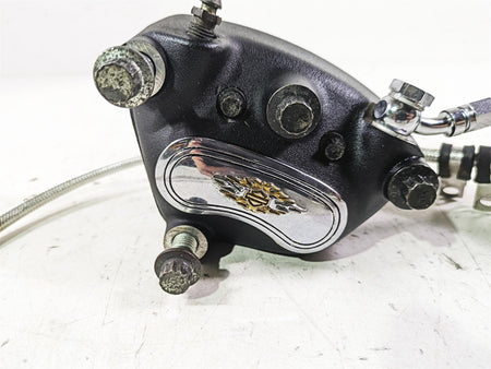 2002 Harley FLSTC Softail Heritage Classic Front Brake Caliper + Line 44046-00D {{ shop.shopifyCountryName }} - Mototech271