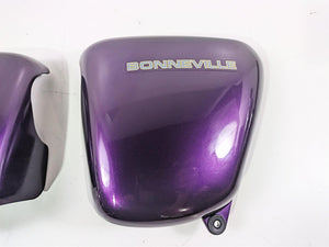 2013 Triumph Bonneville Side Cover Fairing Set Imperial Purple -Read T2309434-KF