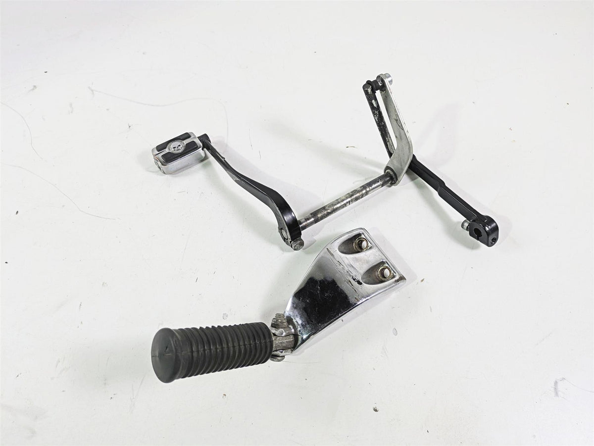 2010 Harley Dyna FXDB Street Bob Front Mid Left Foot Peg & Shifter Set 50667-07 {{ shop.shopifyCountryName }} - Mototech271
