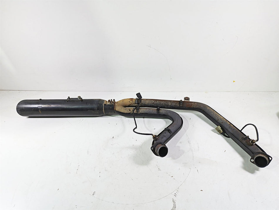 2012 Harley FLD Dyna Switchback Full Aftermarket 2 into 1 Exhaust System {{ shop.shopifyCountryName }} - Mototech271