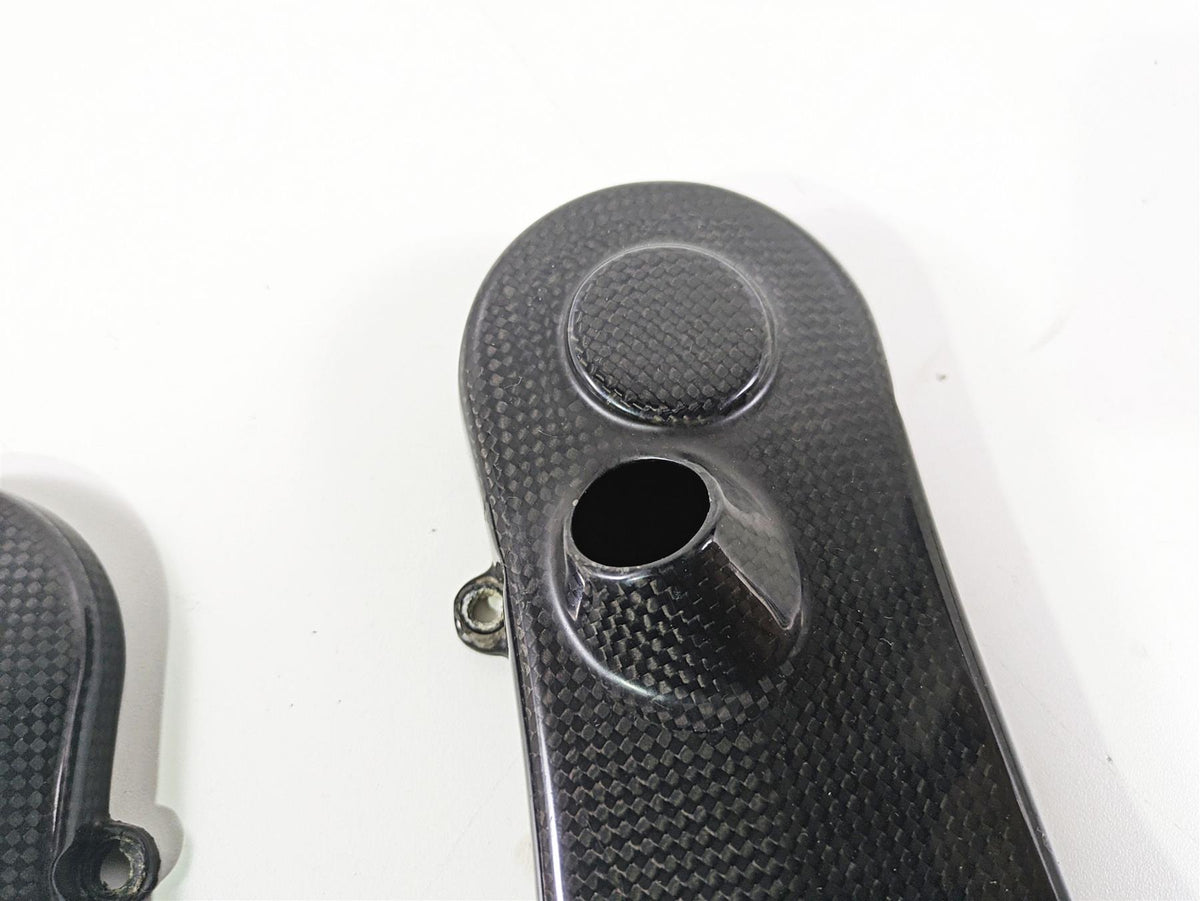 2009 Ducati Multistrada 1100 S Carbon Timing Cover Fairing Set 24510861 24510851 {{ shop.shopifyCountryName }} - Mototech271