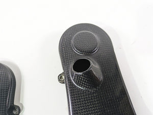 2009 Ducati Multistrada 1100 S Carbon Timing Cover Fairing Set 24510861 24510851