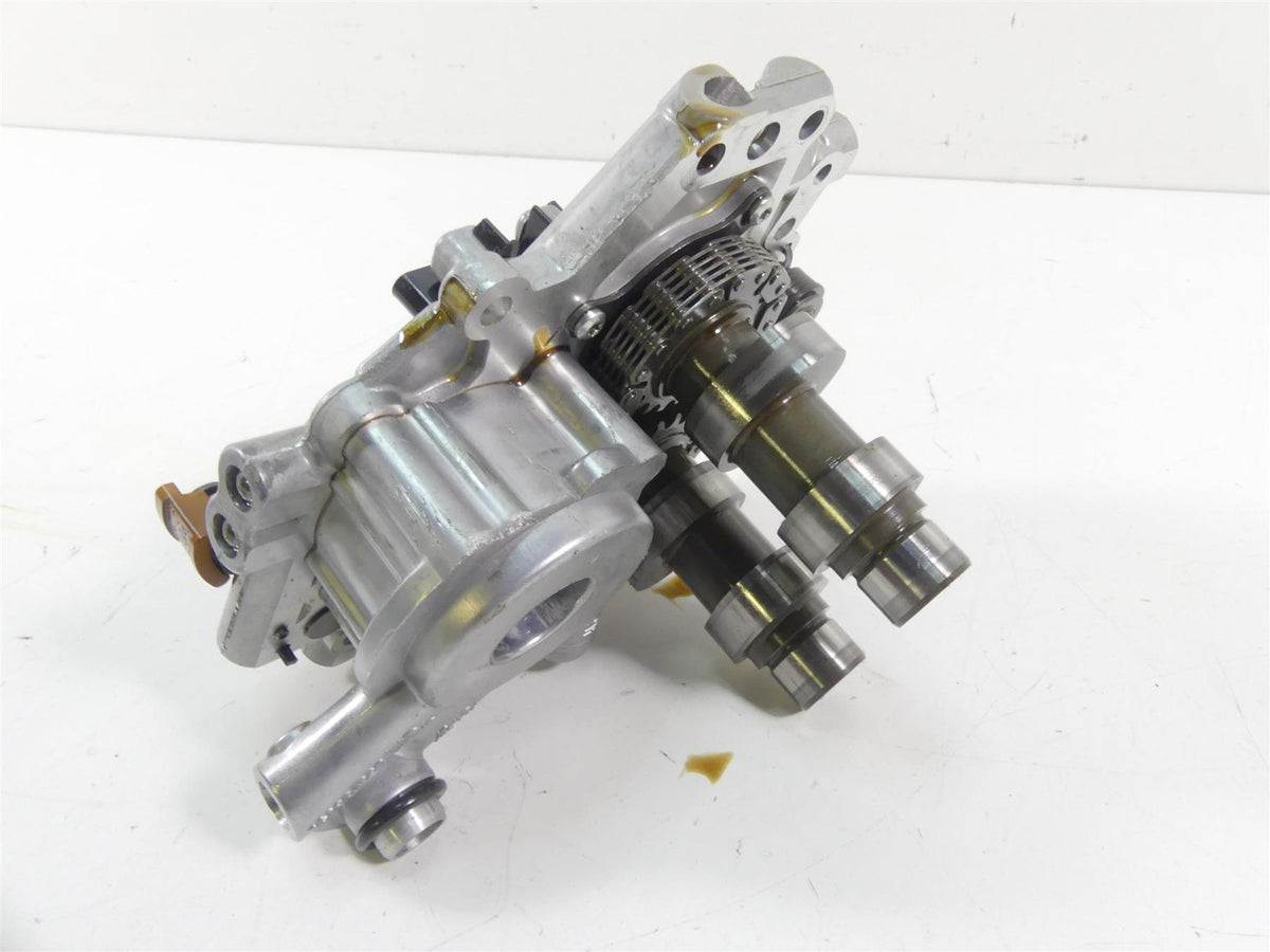2002 Harley Softail FXSTDI Deuce Camshaft Plate Holder Oil Pump Set 25245-00 {{ shop.shopifyCountryName }} - Mototech271