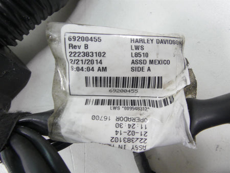 2014 Harley Dyna FXDF Fat Bob Wiring Harness Loom No-Abs - Non Cuts 69200455 {{ shop.shopifyCountryName }} - Mototech271