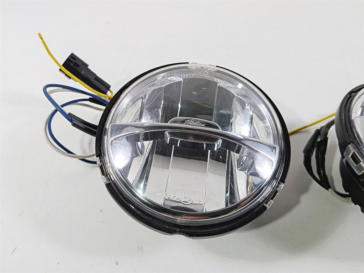 2015 Indian Chieftain Front Fog Spot Passing Light Lamp + Knob Set -Read 2412962-Mototech271