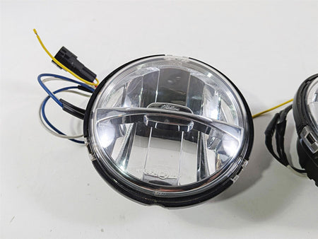 2015 Indian Chieftain Front Fog Spot Passing Light Lamp + Knob Set -Read 2412962-Mototech271