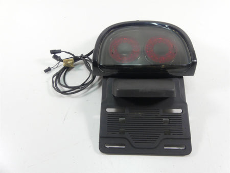 2014 Harley FXDF Dyna Fat Bob Rear Taillight Tail Light & Plate Holder 67900173 {{ shop.shopifyCountryName }} - Mototech271