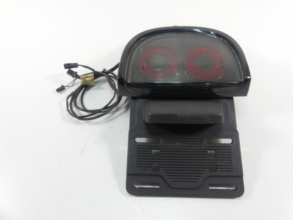 2014 Harley FXDF Dyna Fat Bob Rear Taillight Tail Light & Plate Holder 67900173 {{ shop.shopifyCountryName }} - Mototech271