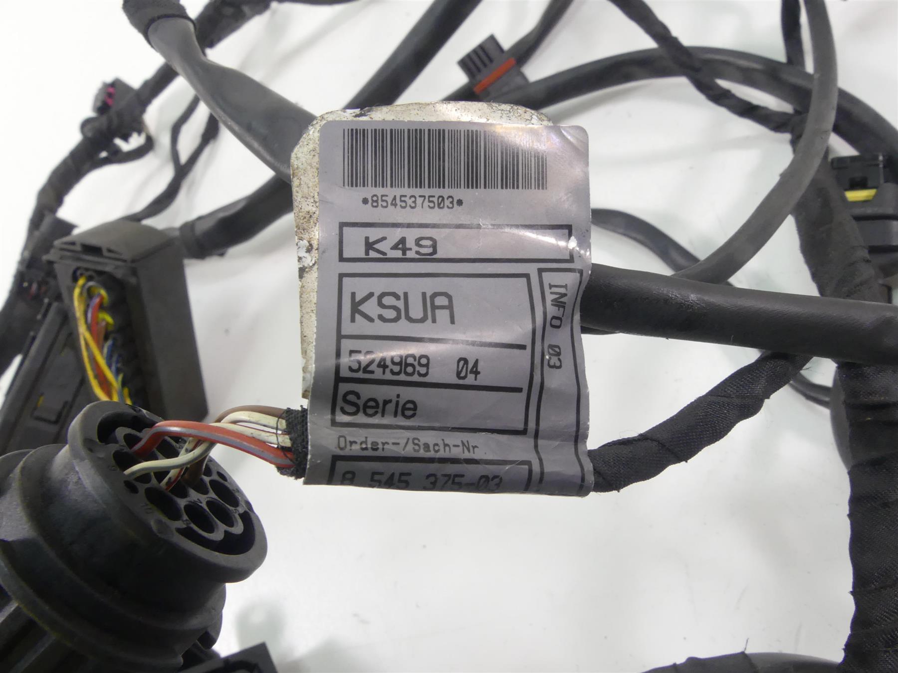 2016 BMW S1000XR K49 Engine & Main Wiring Harness Esa Abs - No Cuts 12518545375 {{ shop.shopifyCountryName }} - Mototech271