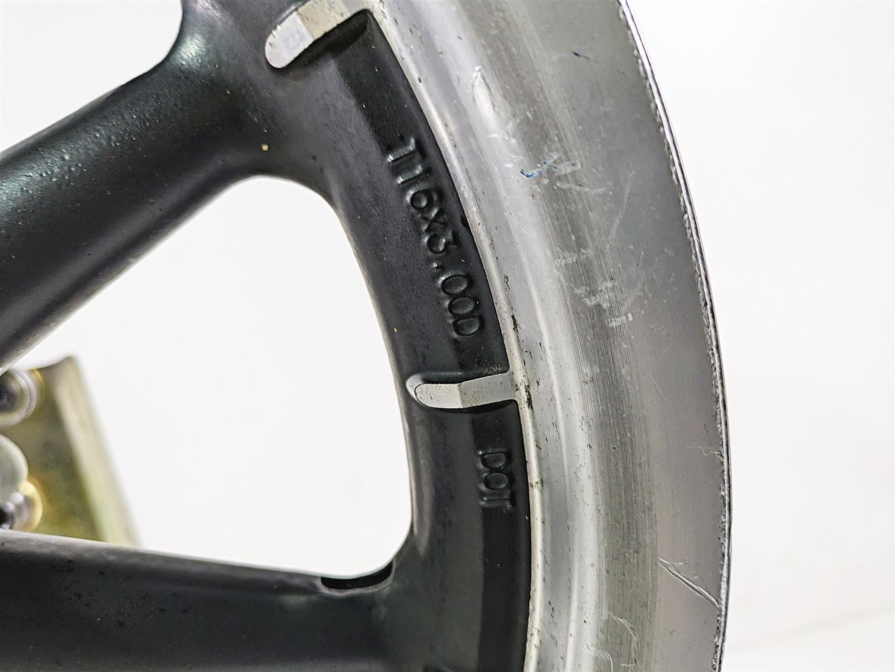 2003 Harley Touring FLHTCUI E-Glide 100th 16x3 Rear Wheel Cast 43402-00B {{ shop.shopifyCountryName }} - Mototech271