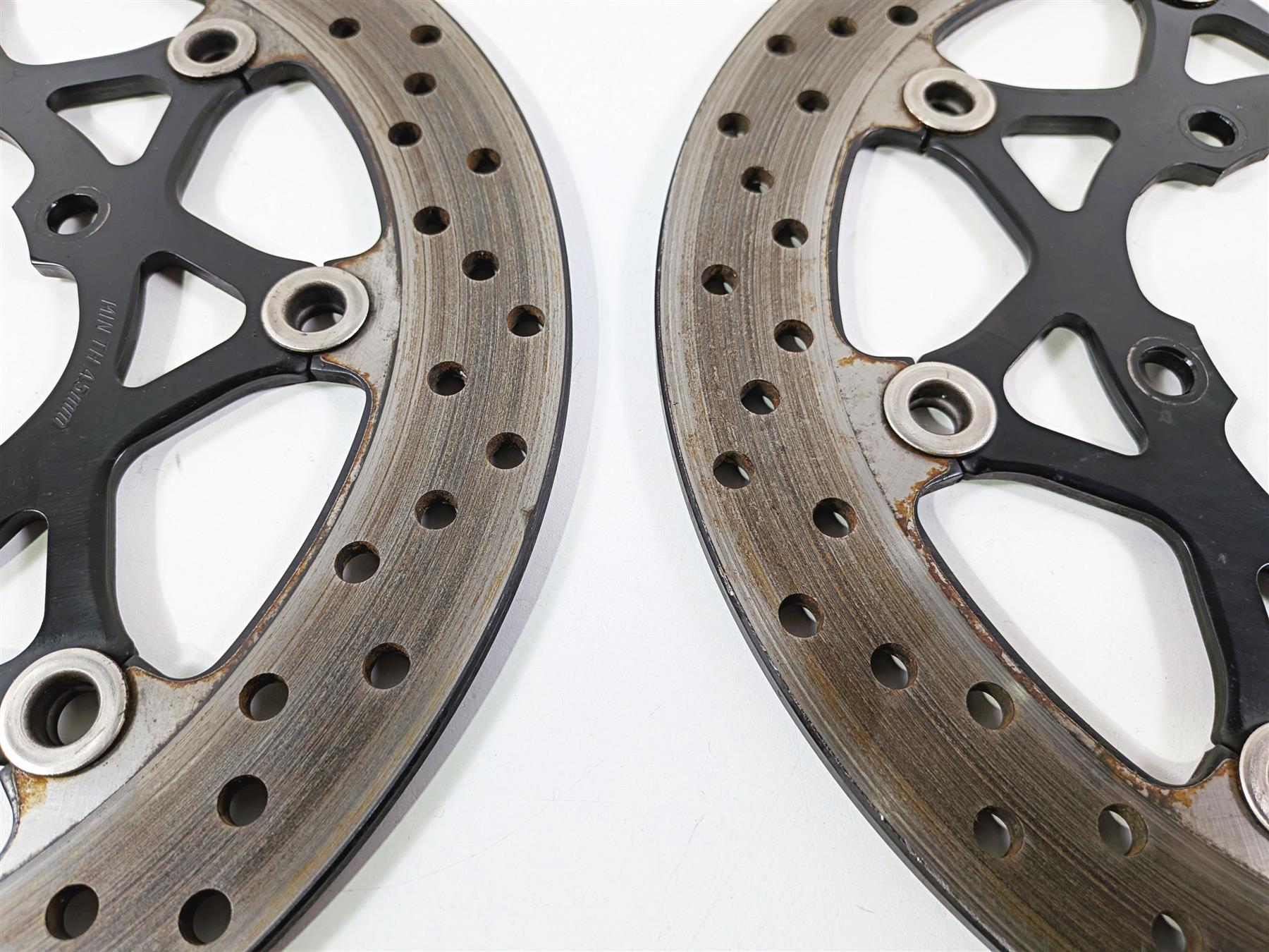 bk様 07-08 Kawasaki Ninja ZX600 ZX6R Front Left Right Brake Rotors Disc