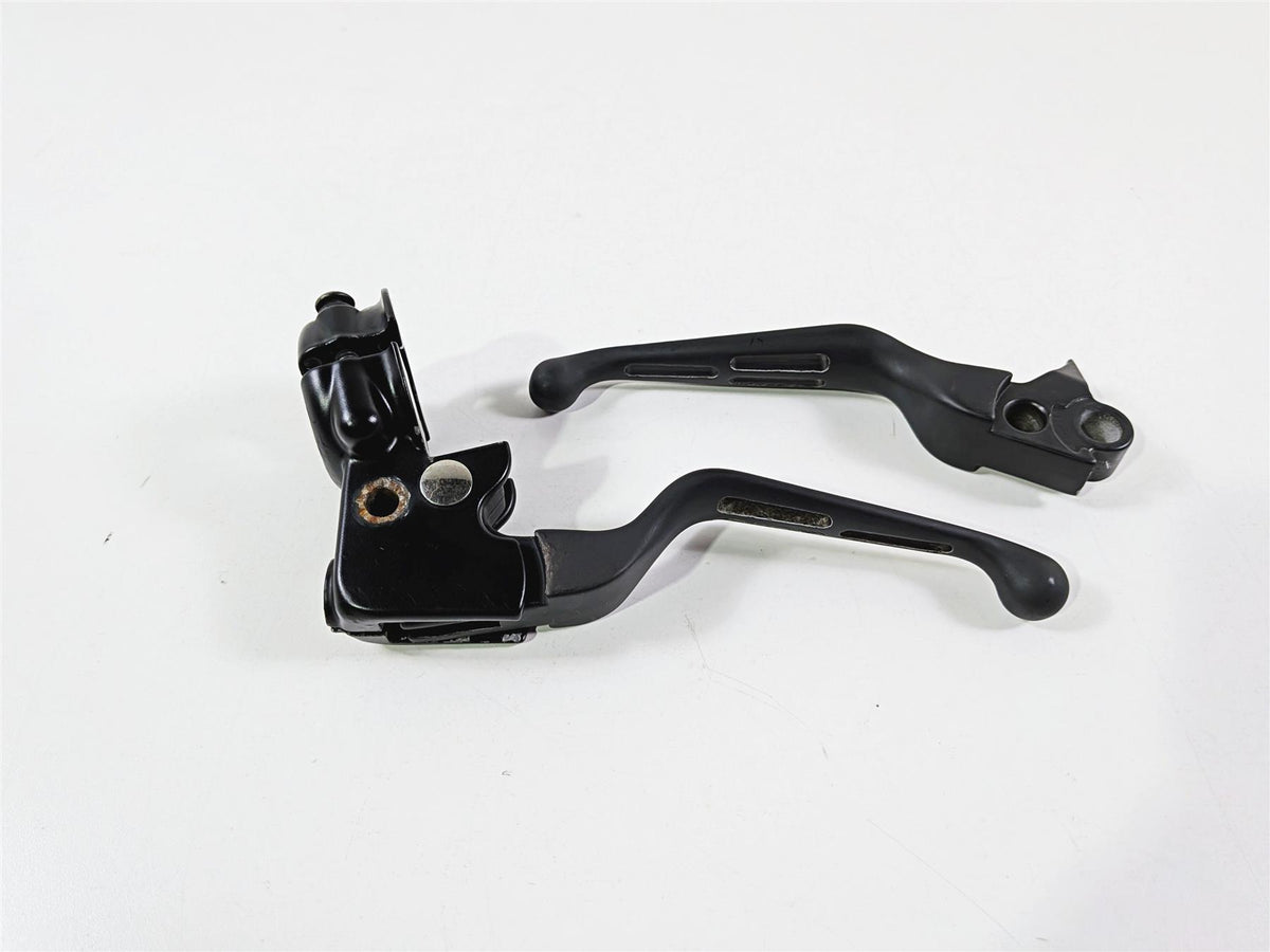 2011 Harley FXDF Dyna Fat Bob Black Clutch Perch & Slotted Lever Set 38608-96 {{ shop.shopifyCountryName }} - Mototech271