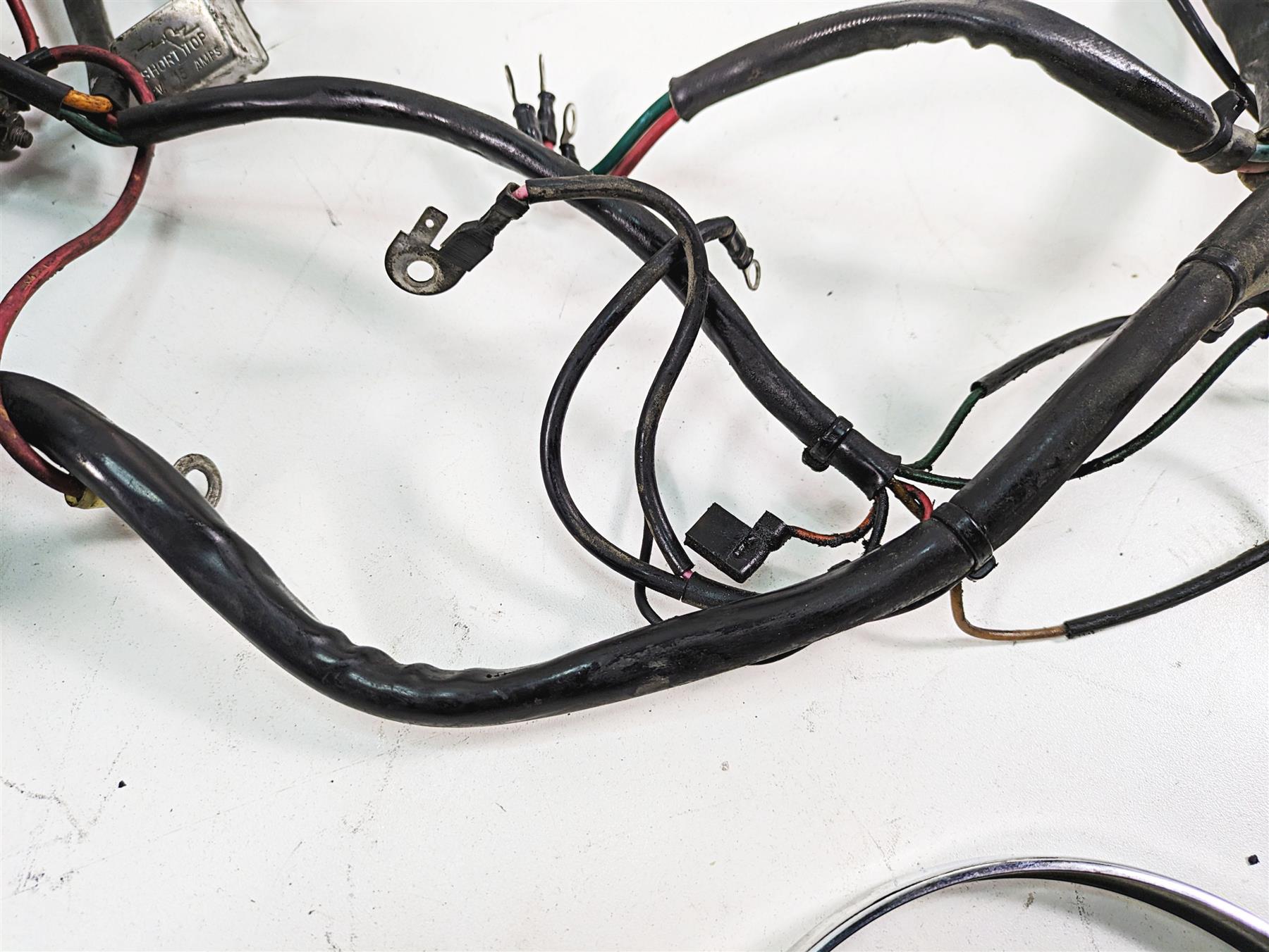 1986 Harley Sportster XLH 883 Main Wiring Harness + Headlight For Parts 70135-86 {{ shop.shopifyCountryName }} - Mototech271