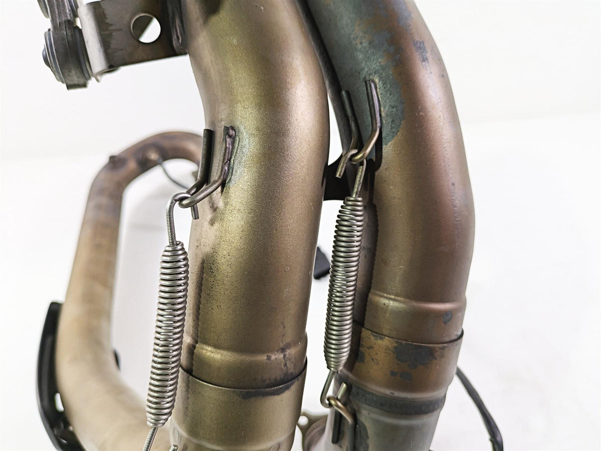 2013 Ducati Hyperstrada 821 Exhaust Header & Servo Motor Set -Dents 57013291B {{ shop.shopifyCountryName }} - Mototech271
