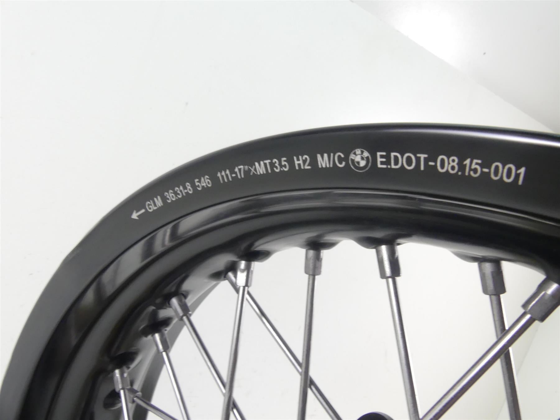 2016 BMW R nineT R9T K21 Front 17x3.5 Wheel Rim - Read 36318546108 36318546111 {{ shop.shopifyCountryName }} - Mototech271