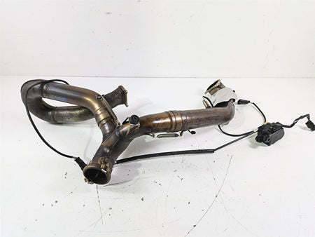 2015 Ducati Panigale 1299 S Exhaust Header & Servo Set 57014452A 57114423B {{ shop.shopifyCountryName }} - Mototech271