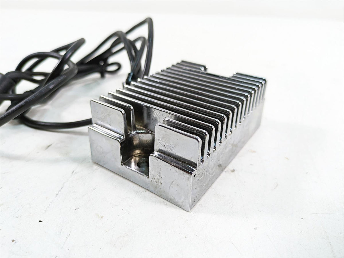 1990 Harley Sportster XLH883 XL883 Chrome Rectifier Voltage Regulator 74523-84A {{ shop.shopifyCountryName }} - Mototech271