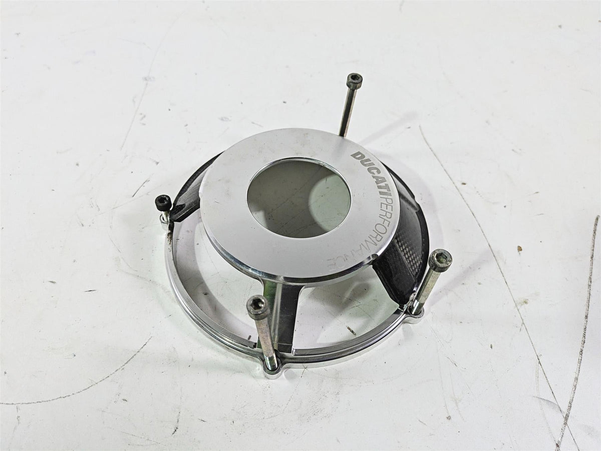 2008 Ducati SBK 1098 S Performance Aluminum Carbon Fiber Clutch Cover 969943AAA {{ shop.shopifyCountryName }} - Mototech271
