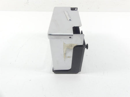 2005 Harley Dyna FXDLI Low Rider Battery Tray Holder Chrome Cover Lid 66375-97 {{ shop.shopifyCountryName }} - Mototech271