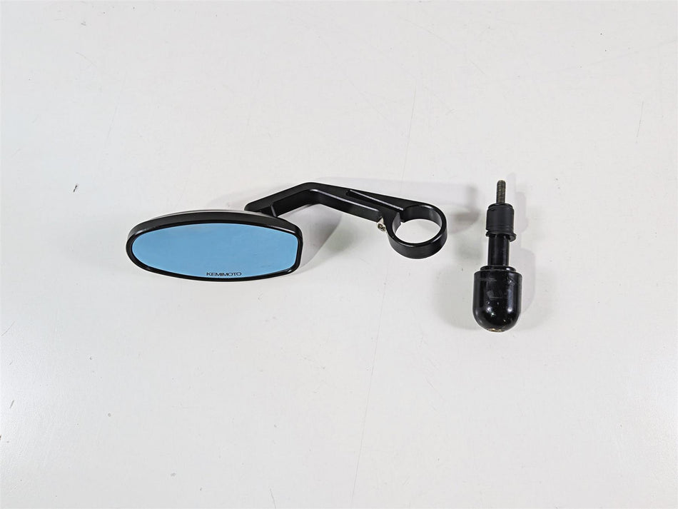 Universal Motorcycle Kemimoto End Handlebar Bar Mirror & Mount
