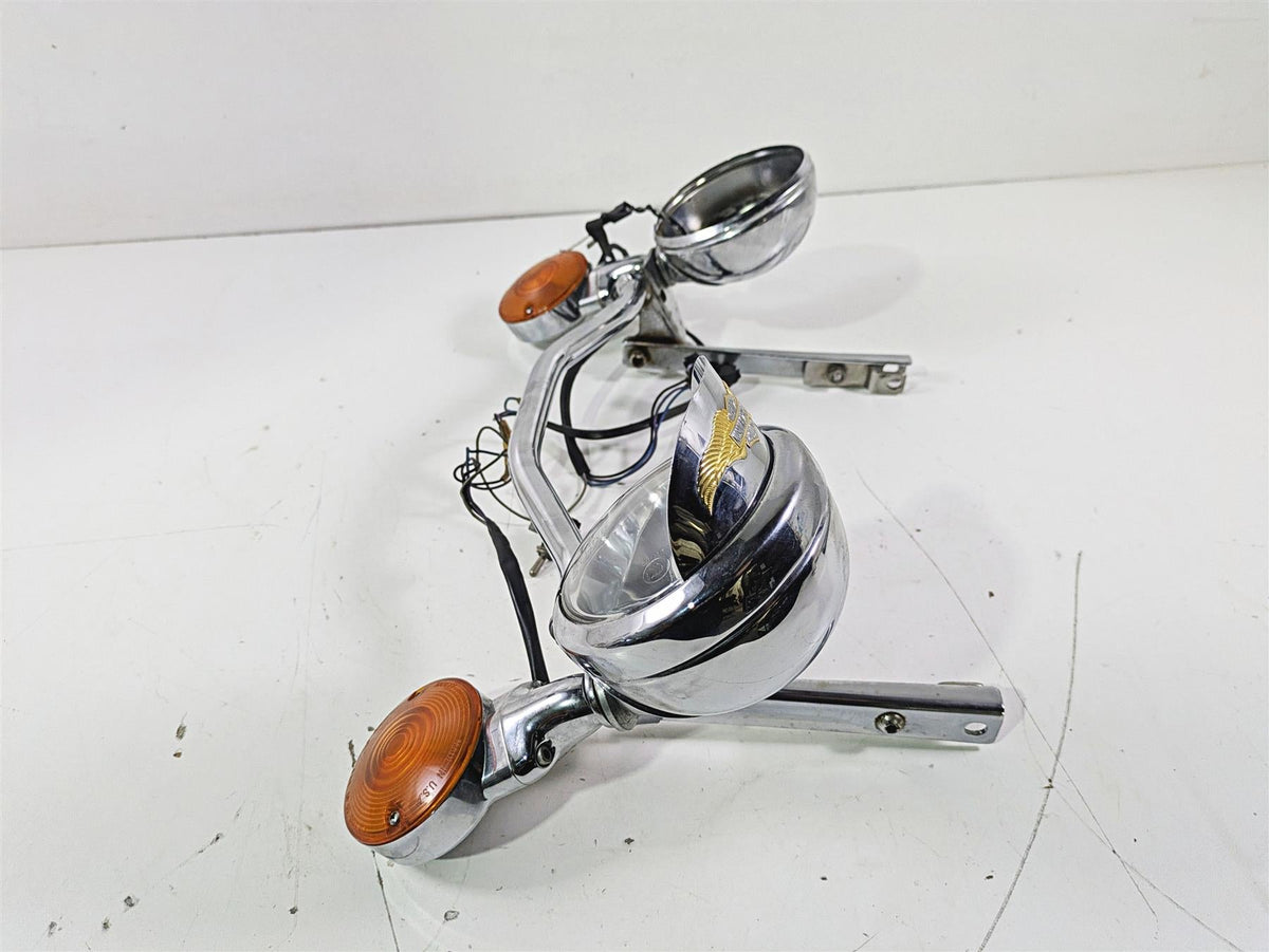 2004 Harley Softail FLSTF Fat Boy Front Spot Lights & Blinker For Parts 68972-00 {{ shop.shopifyCountryName }} - Mototech271