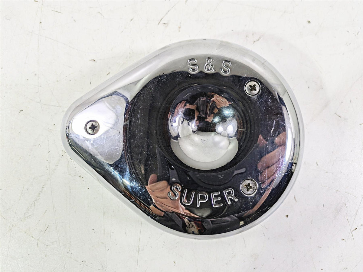 2005 Harley Touring FLHRI Road King S&S 378 Chrome Outer Air Box Cover 5128071 {{ shop.shopifyCountryName }} - Mototech271