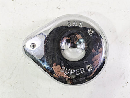 2005 Harley Touring FLHRI Road King S&S 378 Chrome Outer Air Box Cover 5128071 {{ shop.shopifyCountryName }} - Mototech271