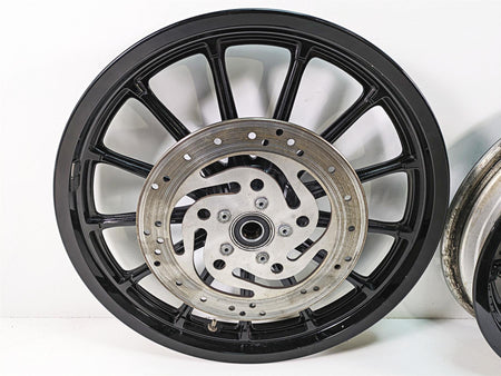 2005 Harley Dyna FXDL Low Rider Black Front Rear Wheel Set 16x3 19x2.15 43499-00 {{ shop.shopifyCountryName }} - Mototech271
