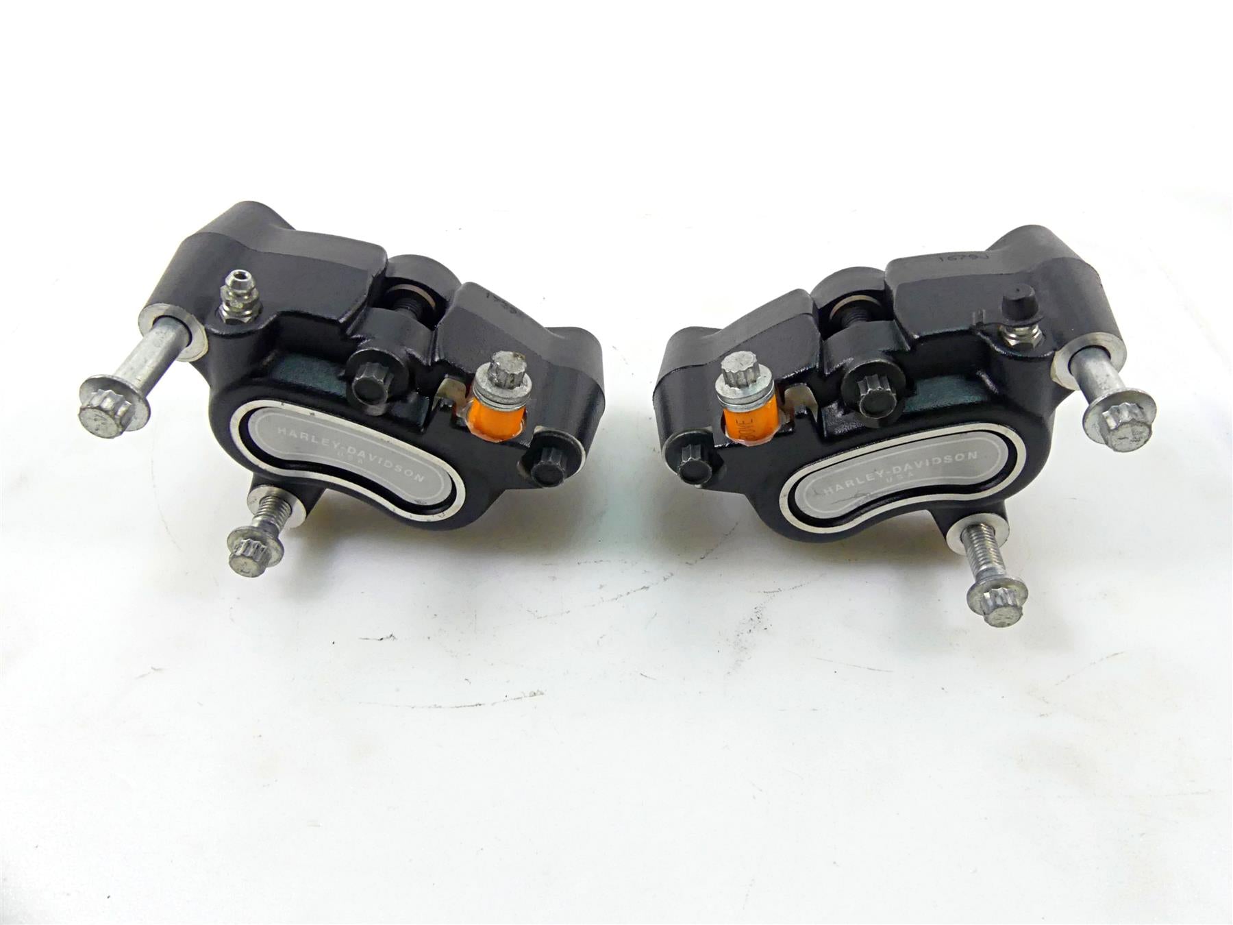 2010 Harley FXDF Dyna Fat Bob Nice Front Brake Caliper Set 44046-08 {{ shop.shopifyCountryName }} - Mototech271