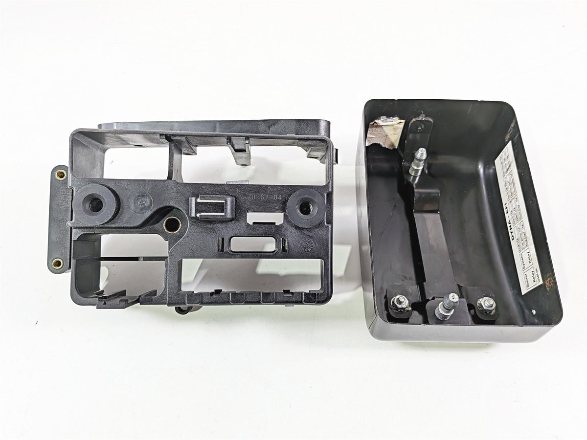 2008 Harley FXDSE CVO Dyna Black Electric Holder Tray & Side Cover 70367-04-Mototech271